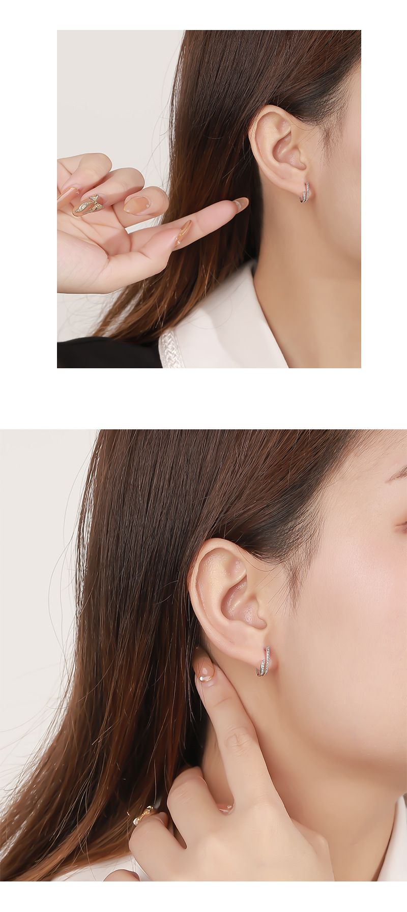 Orecchini per donna sterg sier retro nicchia ins orecchini coreani cerchio oro zircone_voghion.com