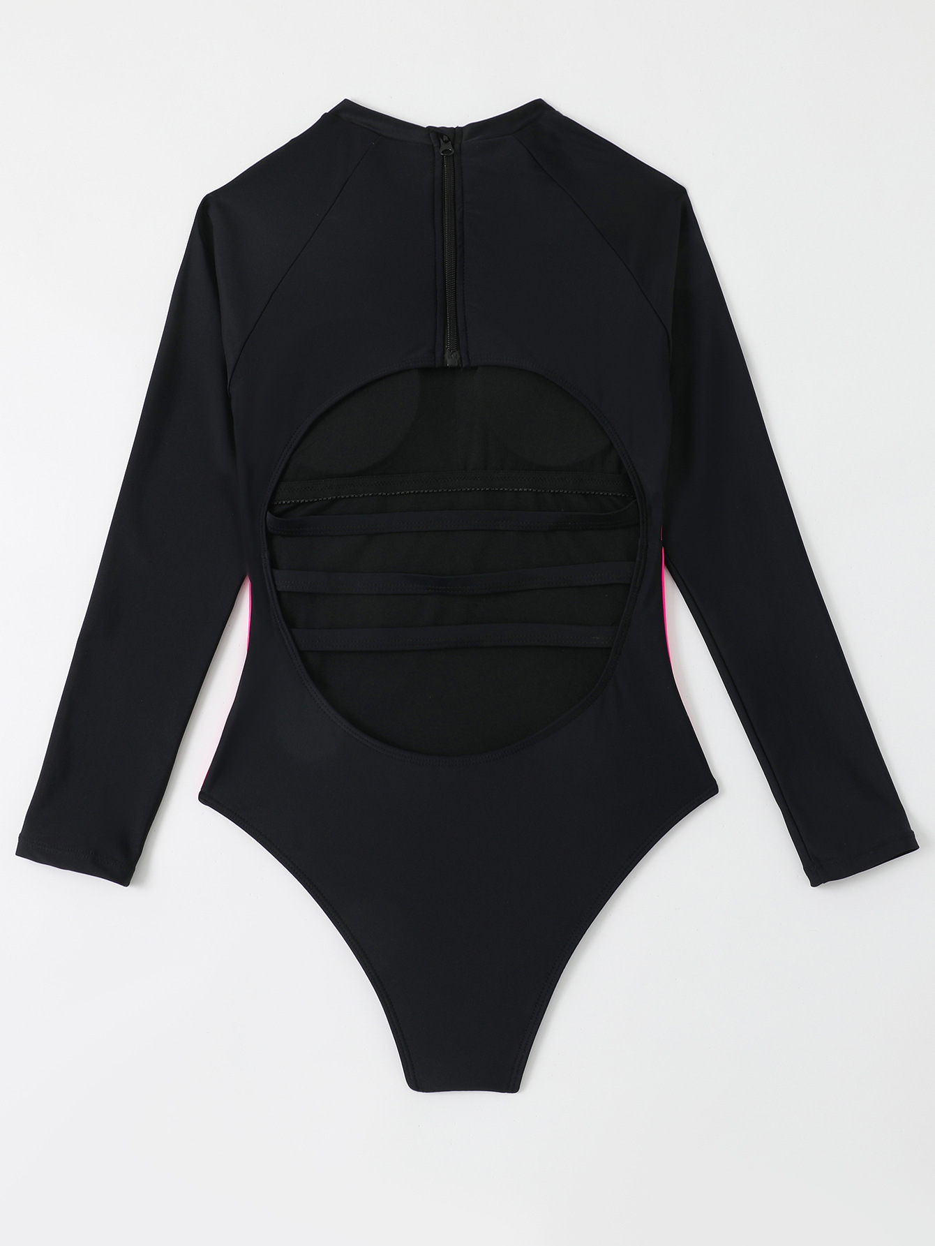 Women's sexy multi-color spliced ​​one-piece bikini women's swimsuit_voghion.com