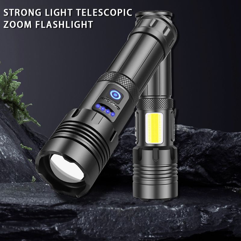 Yeni XHP70 Type-C şarj edilebilir telescc zoom yüksek güçlü LED el feneri_voghion.com