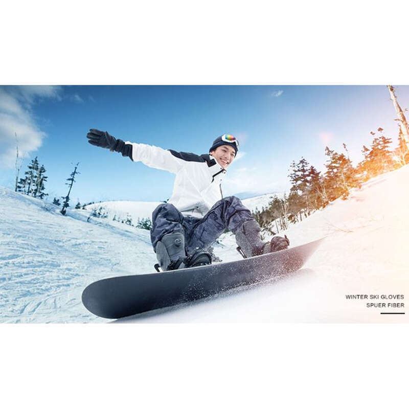 【 23000 People Collection 】 Skiing Gloves For Men, Handsome Plush, Thick Windproof Waterproof, Adult Cold Proof And Warm_voghion.com