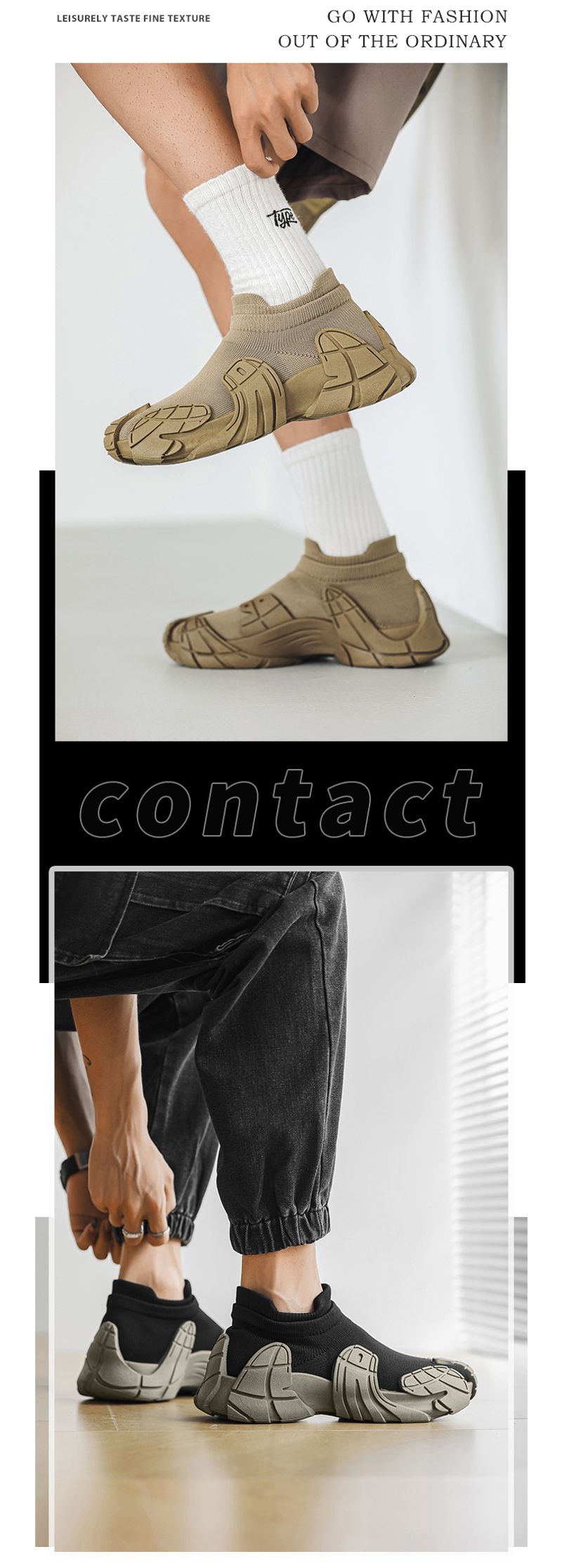 Atmungsaktive Herren-Socken-Joggingschuhe den Außenbereich, bequem, für Herren, Tennisschuhe, Slip-On, Größe 45_voghion.com