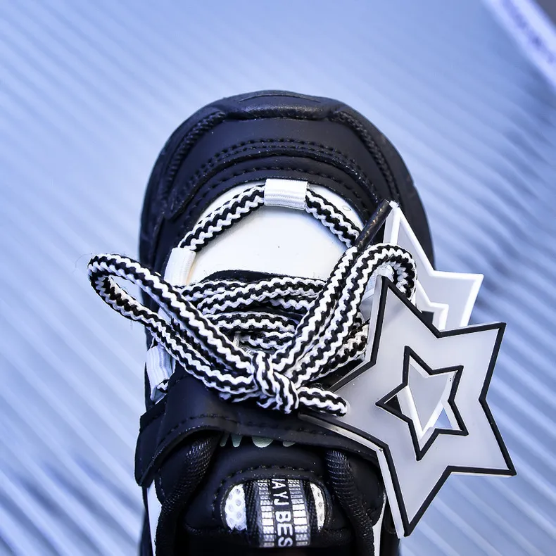 Scarpe da ginnastica casual eleganti per bambini a forma di stella Decos, comode e antiscivolo, da jogging per bambini, Littlesprouts per ragazze_voghion.com