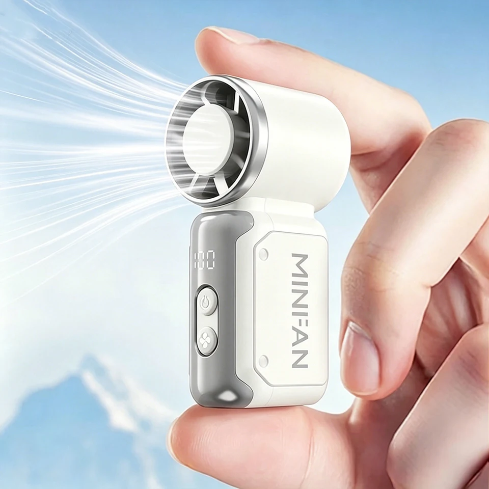 Handlicher Mini Ventilator Tragbar Usb Aufladbar Für Unterwegs_voghion.com