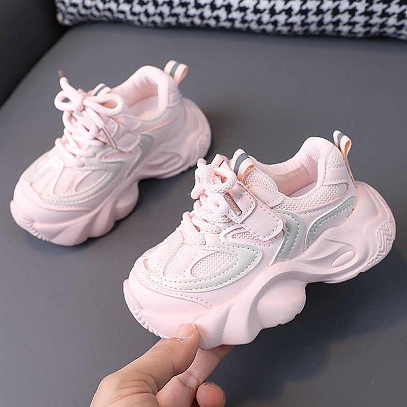 SH Kids Sport Fashion Mesh Respirant Garçons Baskets Printemps Automne Enfants Filles En Plein Air Course Chaussures Décontractées S037B_voghion.com