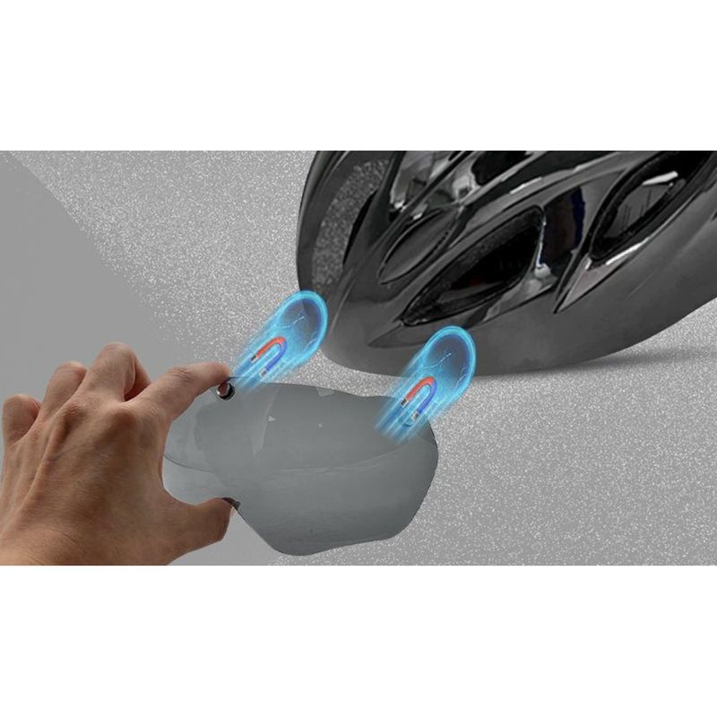 Casque d'été pour vélo de route pour hommes et femmes, avec lentille absorbante magnétique, pour l'équitation en montagne_voghion.com