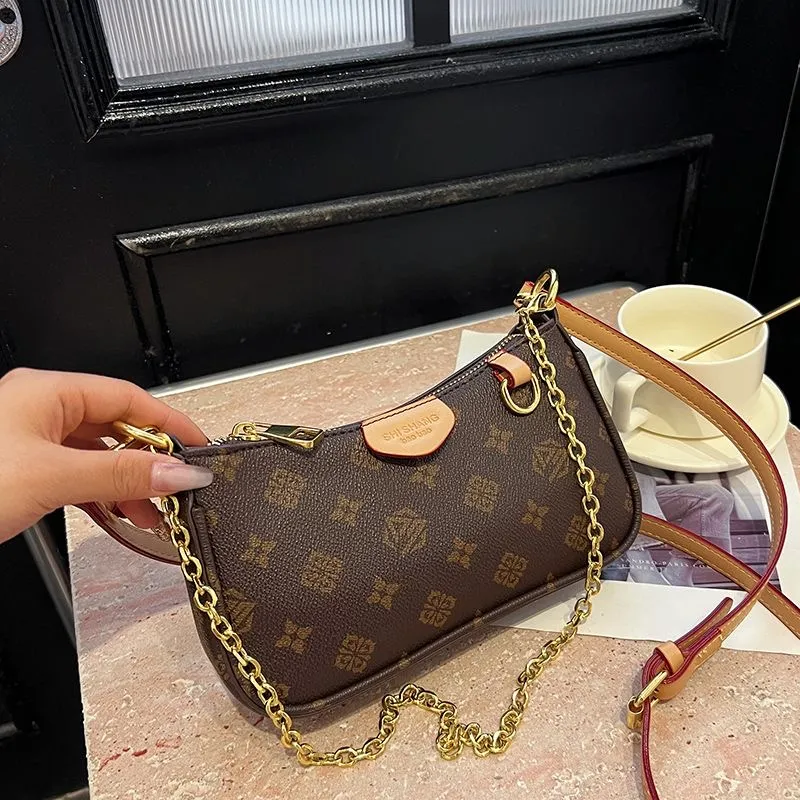Neue Hobo-Wickeltasche für Damen mit großem Fassungsvermögen, mit eingesetzter Schnalle und gesteppter Pendler-Schultertasche_voghion.com