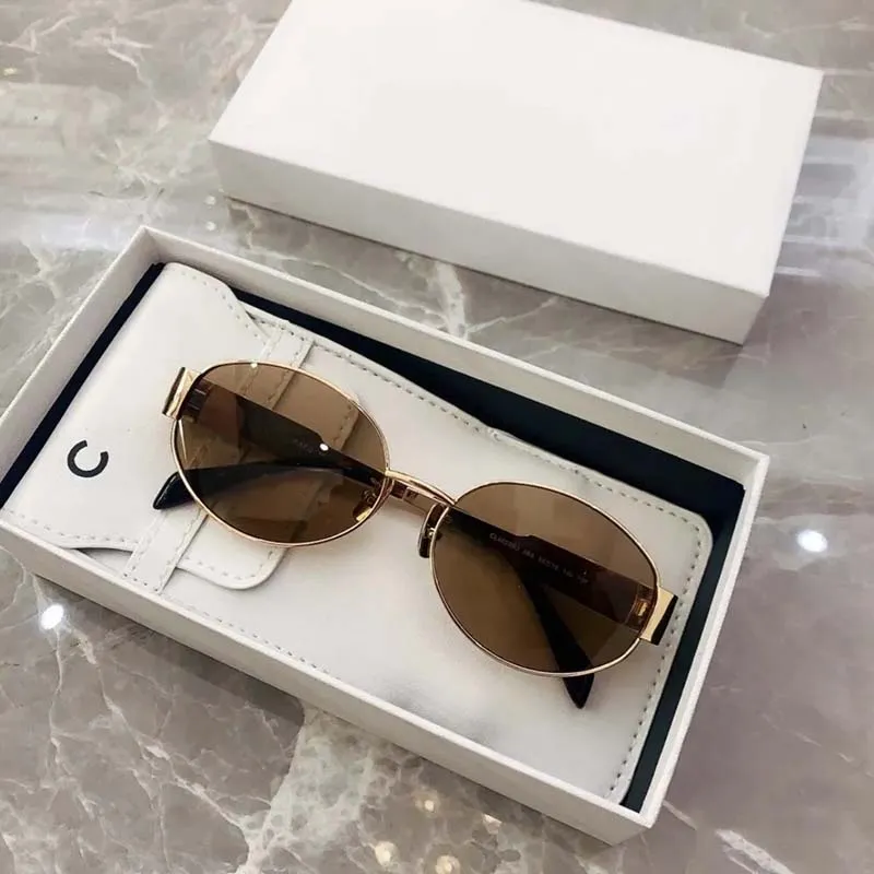 Designer solglasögon ovala originalglasögon PC-bågar mode klassiska damspeglar för kvinnor och män glasögon utomhus_voghion.com