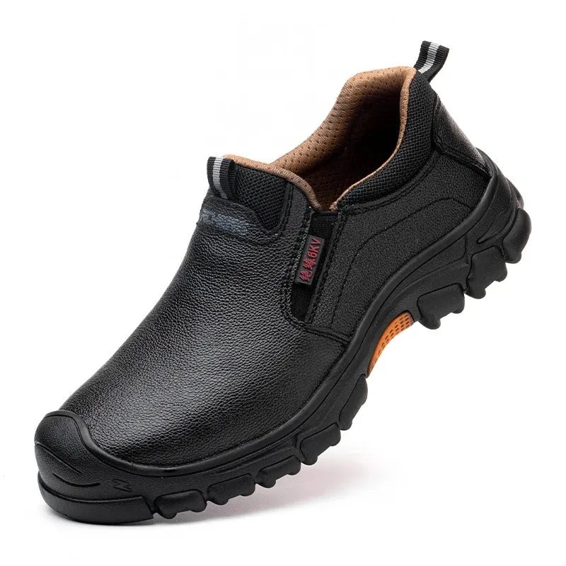 Chaussures de sécurité pour hommes, en cuir de vache, avec tête composite, anti-clou et antistatique, pour le soudage 241205_voghion.com