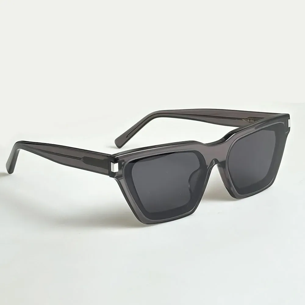 Sunglasses High Quality Men Driving Titanium Frame Women Slant Gradient Polarized Glasses_voghion.com