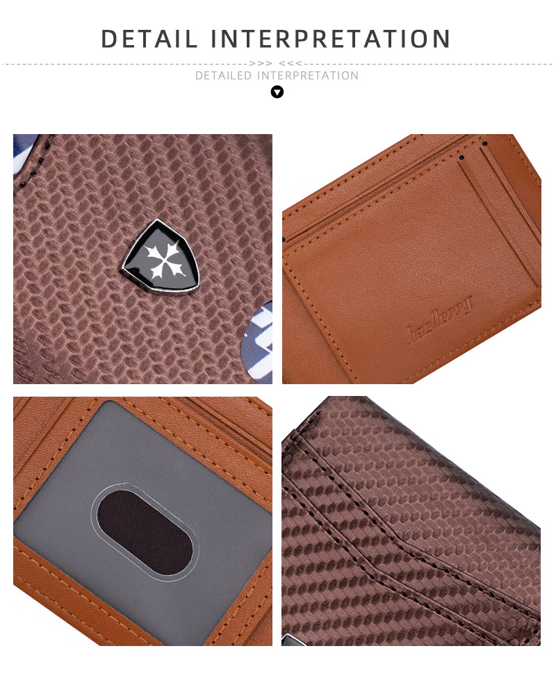 Münzbörsen und -halter Herrenbrieftasche Kurze RFID-Kohlefaser-Dollar-Clip Dünn Multi-Kartensteckplatz Magnetischer Kartenhalter_voghion.com