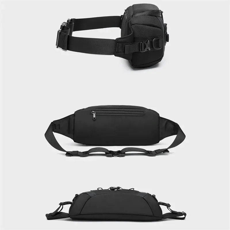 Mode für Männer Taille Outdoor Sports Tactical Fanny Pack Multifunktions wasserdichte männliche Brusttasche Herren Umhängetaschen 241028_voghion.com