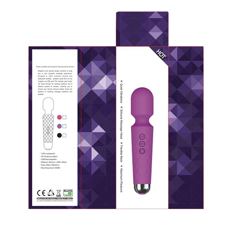 Sex Toys AV Knight Masturbateur féminin 20 fréquences 8 vitesses, vibromasseur à mouvement puissant, bâton de massage_voghion.com