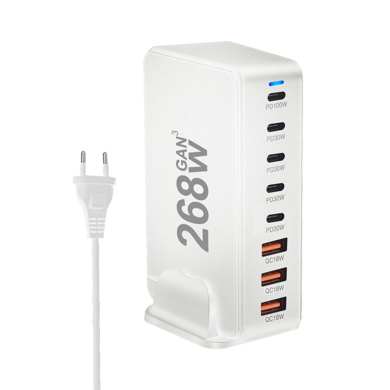 Încărcător de birou multifuncțional de mare putere, 240W GaN Multiport 268WPD, nou_voghion.com