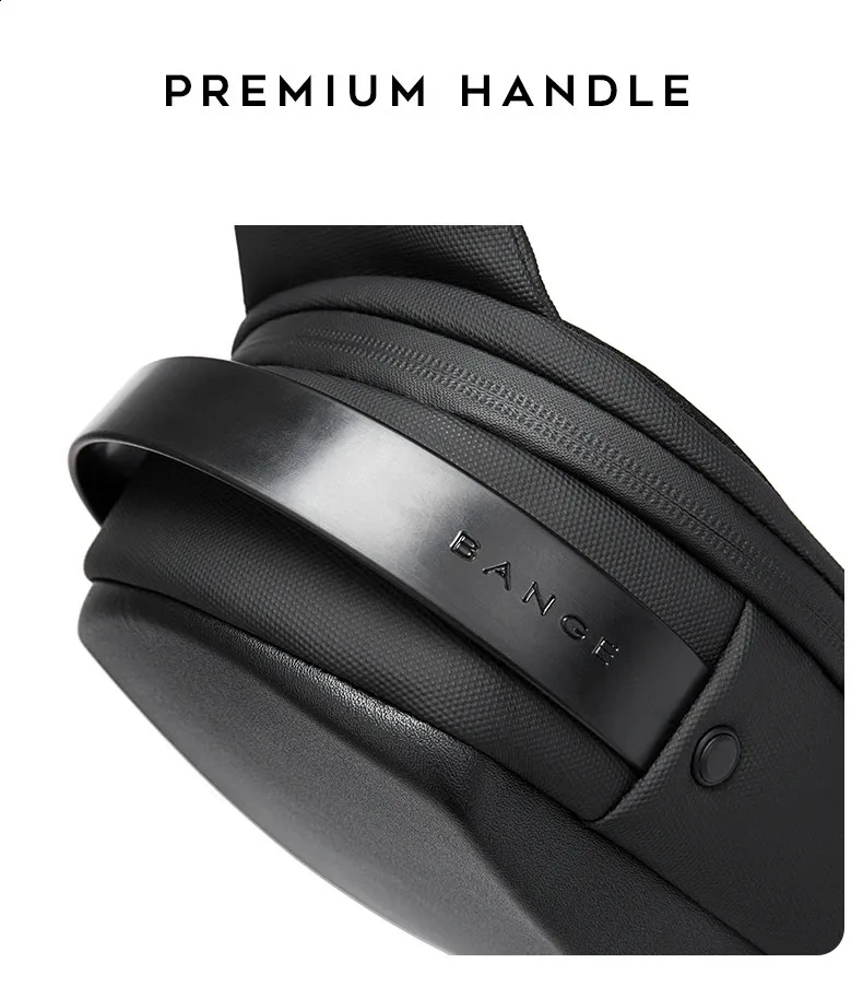 BANGE Borsa a tracolla multifunzione USB da uomo in TPU impermeabile da viaggio Sg Messenger Pack per uomo 240924_voghion.com