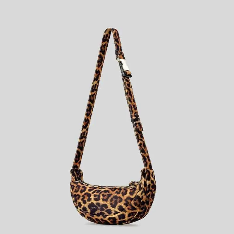 Sac à main en toile imprimé léopard pour femme, sacoche à bandoulière, tendance et tendance, Y241118_voghion.com