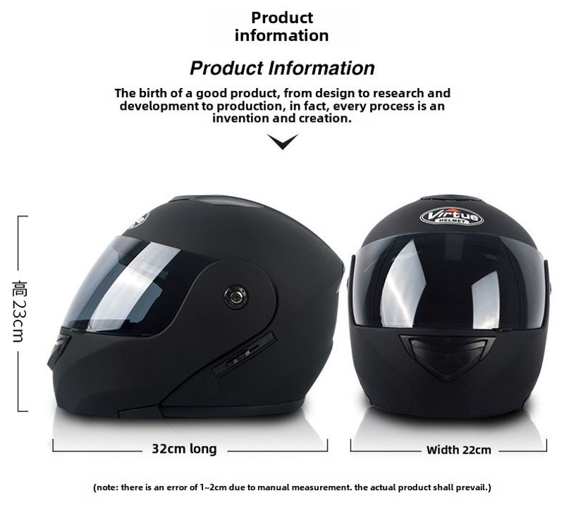 Casque de moto électrique à double lentille pour hommes et femmes, quatre saisons, Bluetooth, tendance et cool_voghion.com