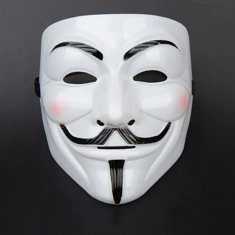 V for Vendetta Anonymous Guy Fawkes Fancy Dress Adult Costume Accessory Party Cosplay Masks_voghion.com