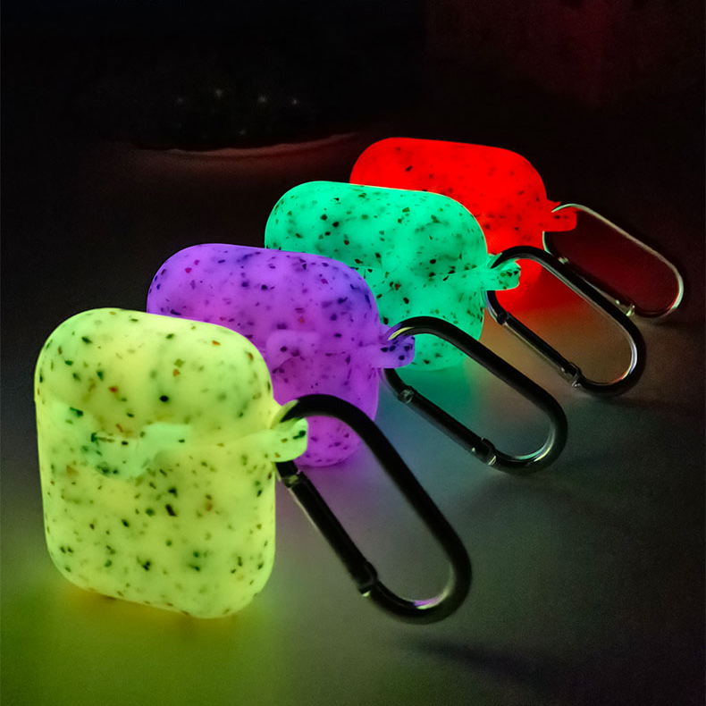 For Iphone AirPods Pro 2nd Gen 3 Luminous Shockproof Bluetooth Earphone Case_voghion.com