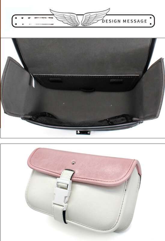 Borsa da trasporto anteriore per scooter elettrico, decorazione, accessori, borsa da appendere in pelle per moto, impermeabile, Yadi n. 9 Emma_voghion.com