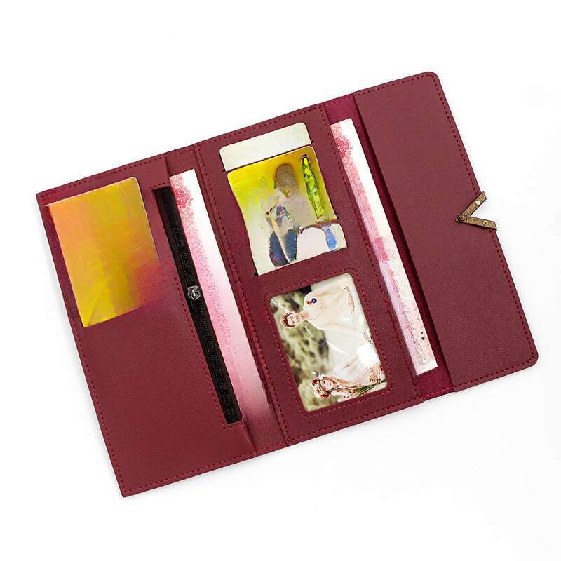 New Fashion Simple Ladies PU Wallet Multi Slot Card Handbag_voghion.com