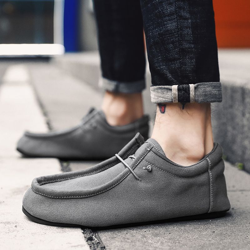 MAEDEF Man's Sneakers Canvas Flats Male Summer Casual for Men High Quality Loafers 2024 Walking Driving Mens Shoes_voghion.com