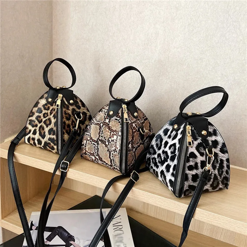 Leopard Print Woman PU Leather Crossbody Mini Messenger Bags Female Shoulder Handbag Snake Skin Clutch Bag Purse 240827_voghion.com