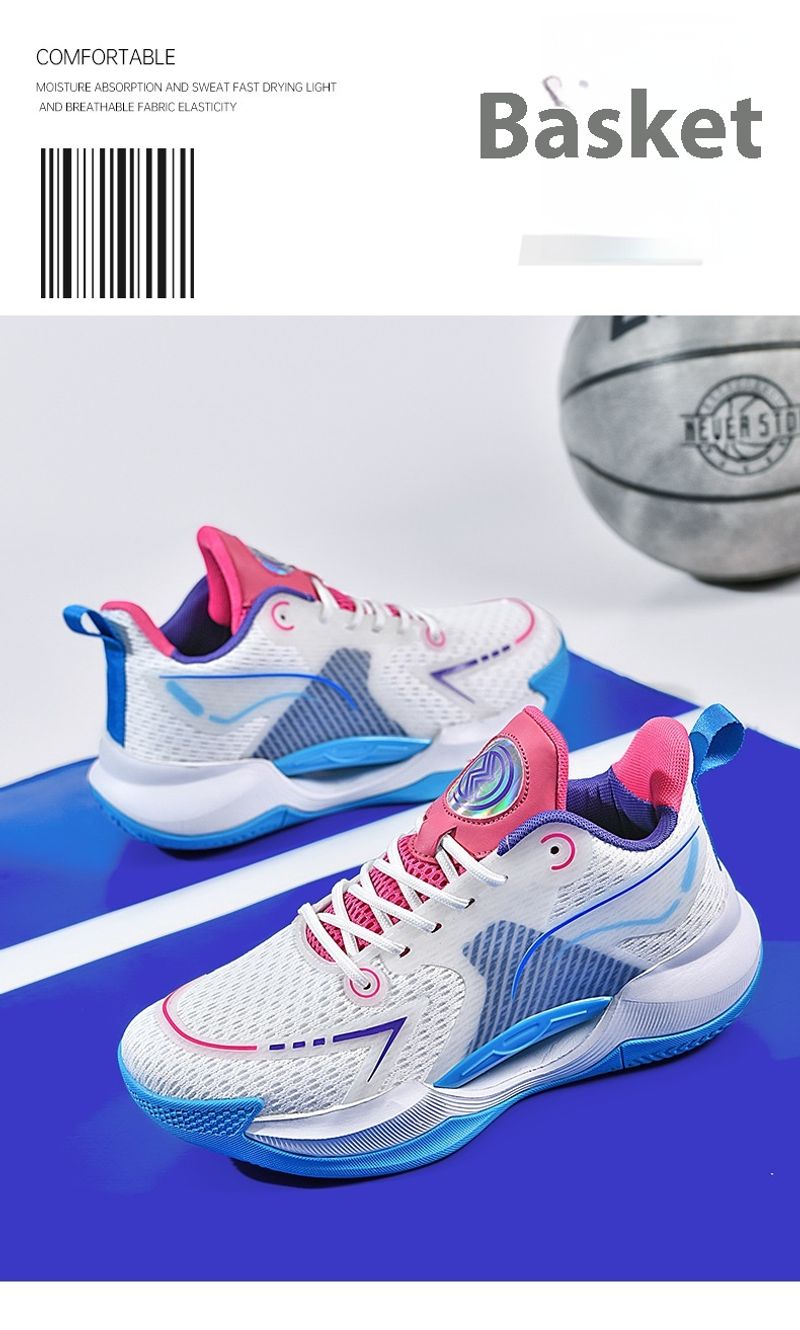 Ultraleichte Basketballschuhe Herren, professionelle Wachen, solide Turnschuhe, atmungsaktive Single-Mesh-Sneaker für_voghion.com