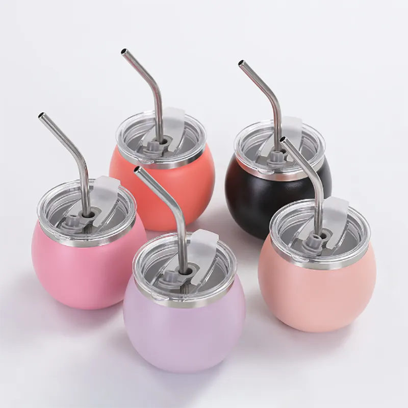 Madai Coffee Cup - Vacuum Insulated|Creative Straw|EU Made_voghion.com