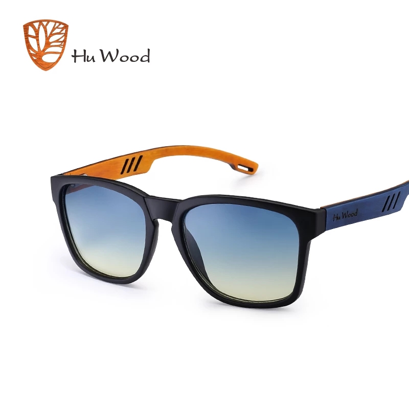 HU WOOD Brand Design Sunglasses for Men Handmade Zebra Wood Sun Glasses Polarized Lenses Driving Protection UV400 GR8011_voghion.com