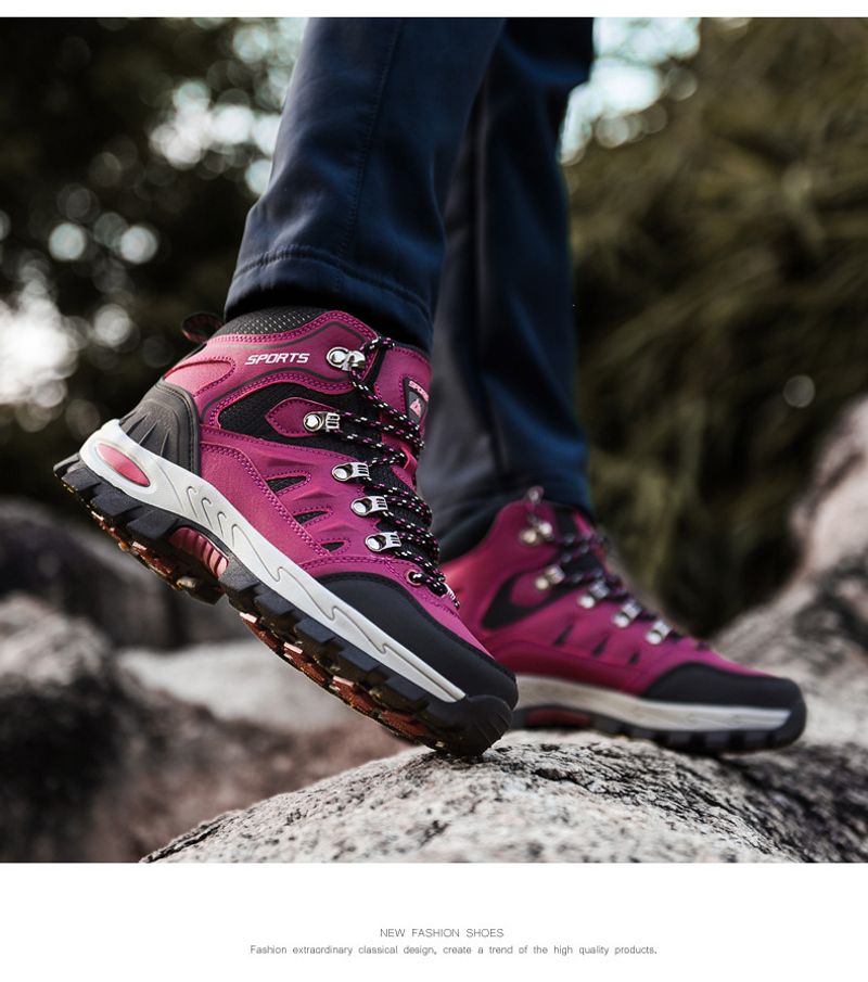 Sommer High-Top Outdoor Wanderbergsteigen Schuhe Mode lässig dicke Unterseite rutschfeste Einzelschuhe Männer_voghion.com