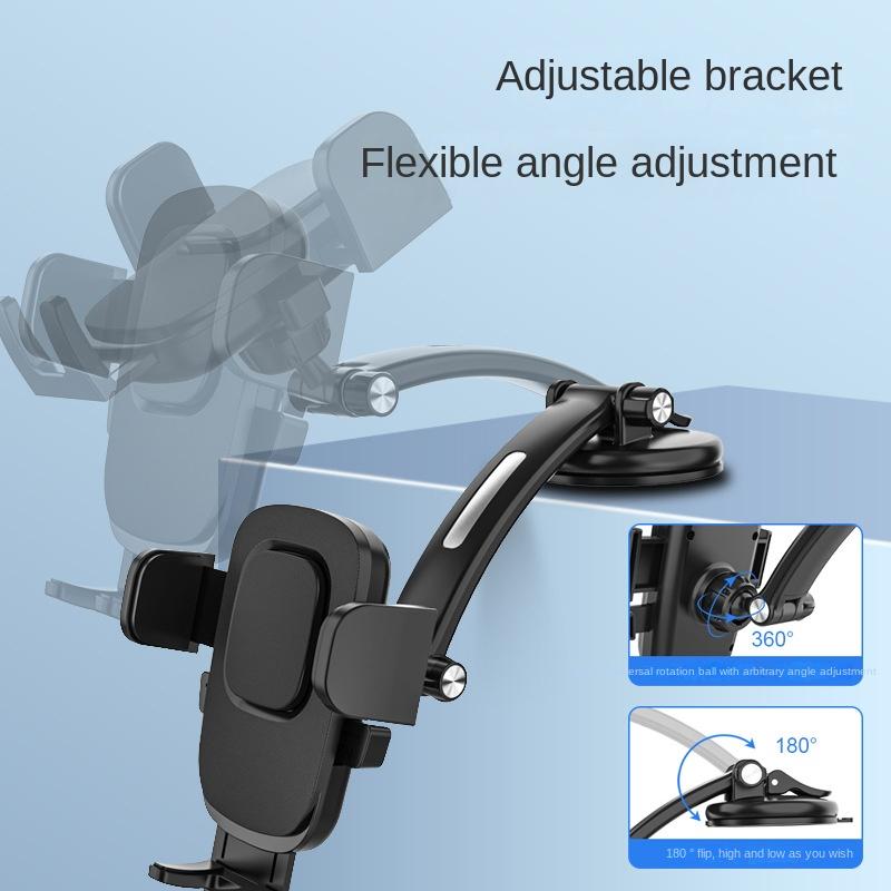 Neuer Handyhalter mit Saugnapf für das Armaturenbrett, Navigationshalterung für die Windschutzscheibe, Halterung mit automatischer Verriegelung_voghion.com