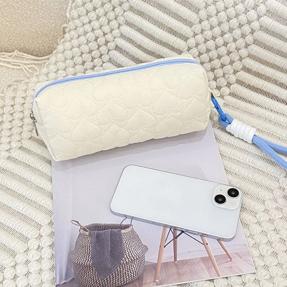 Cute Cartoon Print Makeup Cotton Large Capacity Storage Bag Cosmetic Organizer Pencil Case Toiletry Handbag_voghion.com