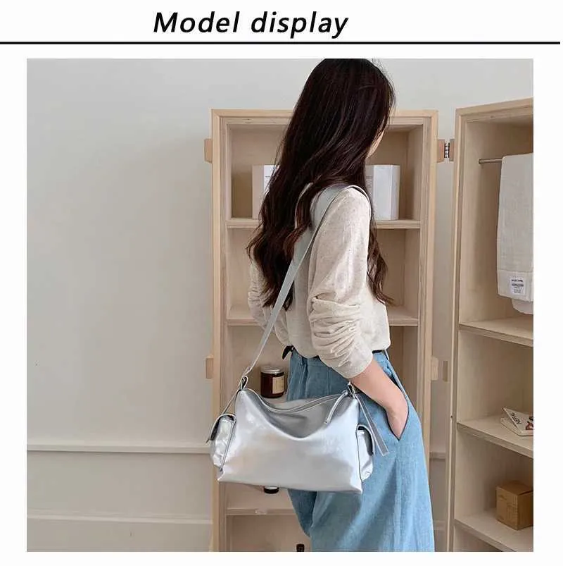 Women's Large Capacity Leather Shoulder Bag For Daily Commute_voghion.com