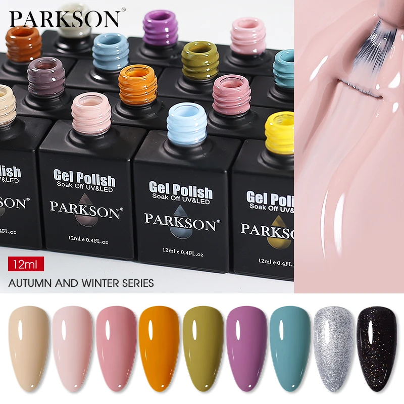 Parkson Smalto per unghie gel fluorescente Neon Giallo Verde Blu Gel colorato Soak Off Gel UV Smalto per unghie per nail art Top Base Coat_voghion.com