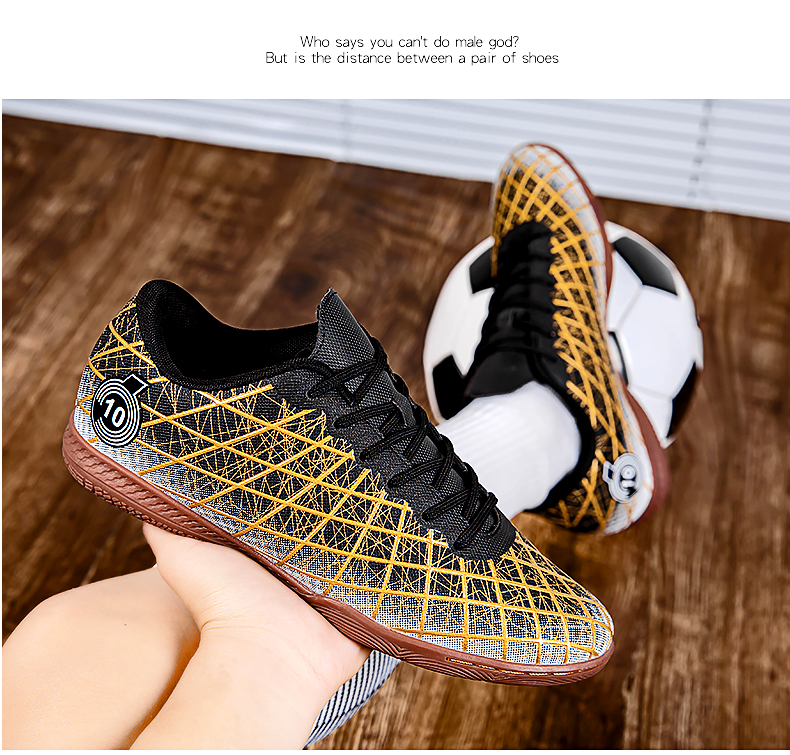 Erkek Futbol Futbol Ayakkabıları Profesyonel Hafif Açık Hava Nefes Alabilir Kaymaz Futsal Kapalı Antrenman Ayakkabıları Unisex Çim_voghion.com