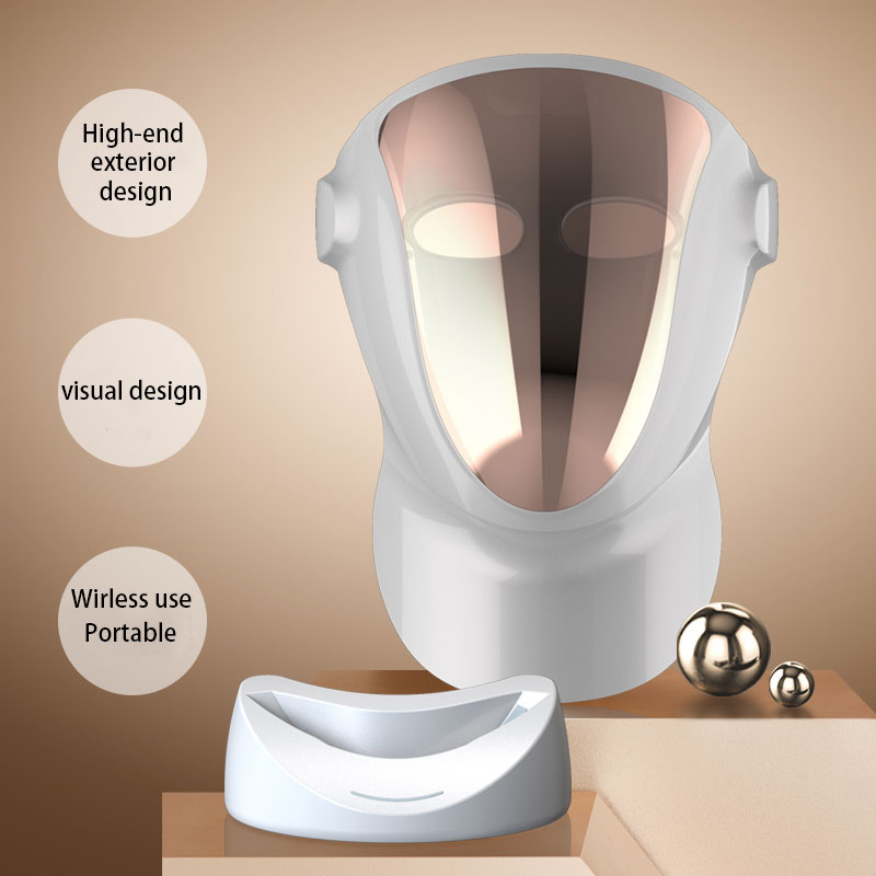 807ks Nano Lamp Light LED obličejová maska ​​s omlazením pleti na krku Fotodynamická terapie Bělící maska ​​proti akné proti stárnutí_voghion.com