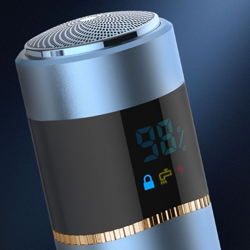Ruixingst barbeador totalmente lavável IPX7 à prova d'água motor de alta velocidade lâmina de barbear elétrica recarregável úmida/seca para homens_voghion.com