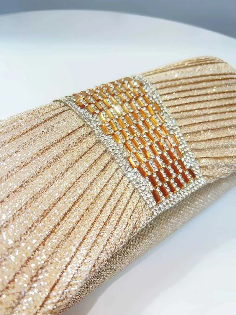 design kväll damdag kuvertväska daglig clutch bröllopsfest glänsande guldkedja axelväska Y241019_voghion.com