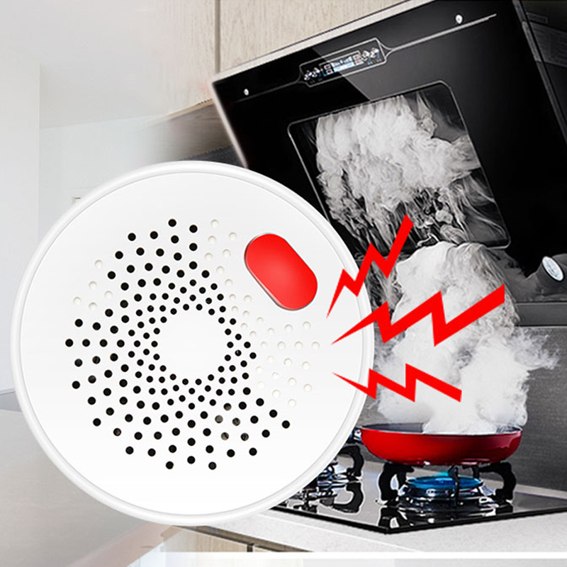 Tuya WiFi GAS GPL Sensore di perdite Allarme Rilevatore di sicurezza antincendio Sensore di perdite Supporto per protezione casa intelligente Temperatura Smartlife_voghion.com