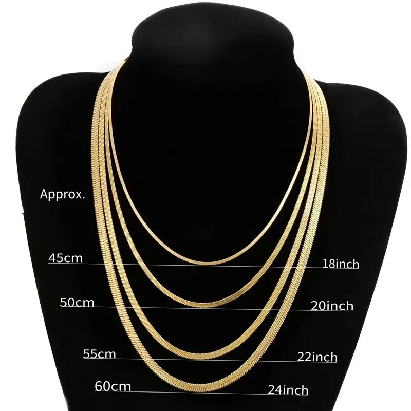 Χρυσό κολιέ Sier Designer Jewelry Rope Man Cuban Link Chain από ανοξείδωτο ατσάλι για άνδρες_voghion.com