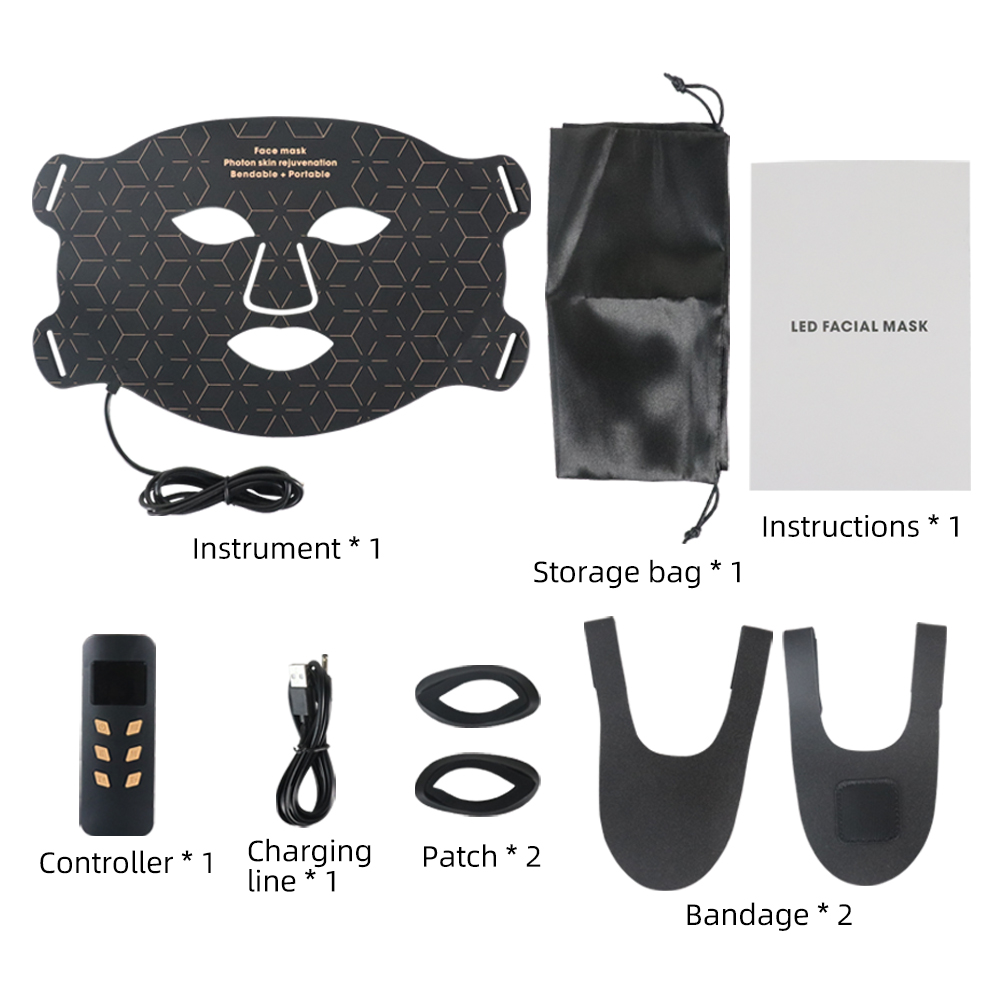 Beauty SPA Treatment 7 Colors mask LED red light therapy face facial mask device_voghion.com