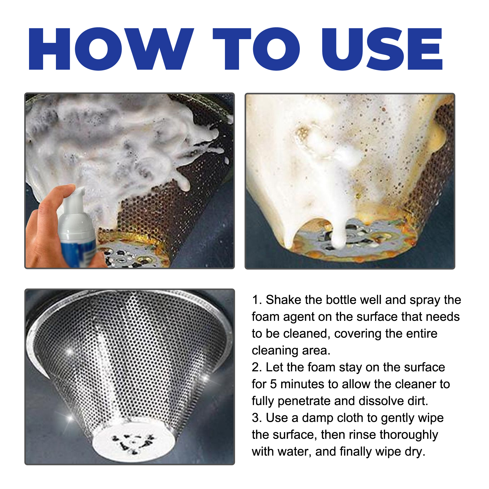 Jaysuing Grease Cleaning, Kitchen Cleaning, Foam Cleaner, Heavy Grease Cleaning On Kitchen Stove, Kitchenware Removal Of Stains, Dirt And Rust_voghion.com