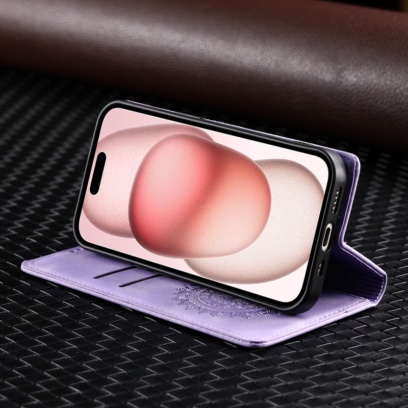 Strong Magnetic Wallet Case with Card Slot S22 S21 S20 S10 S9 Stand Flip Leather Cover for S24 S23 Ultra S23FE_voghion.com