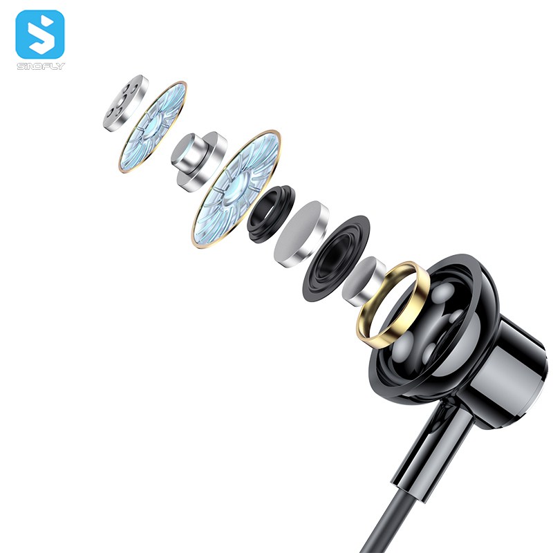Earbuds Sports Neckband Headphones In Ear Hanging Noise Canceling Neck Band Headset_voghion.com
