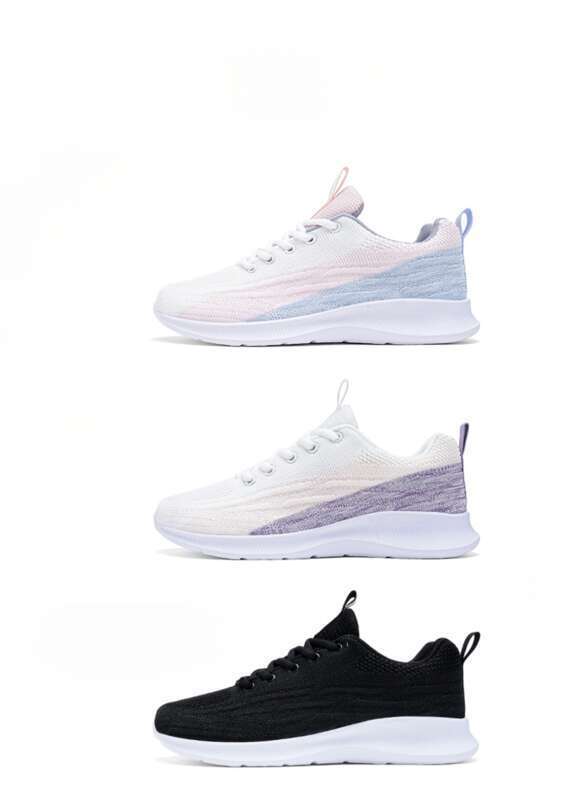 2025 Summer New Shock Absorption Lightweight Running Breathable Fitness Leisure Mesh Sports Women's Shoes, White_voghion.com
