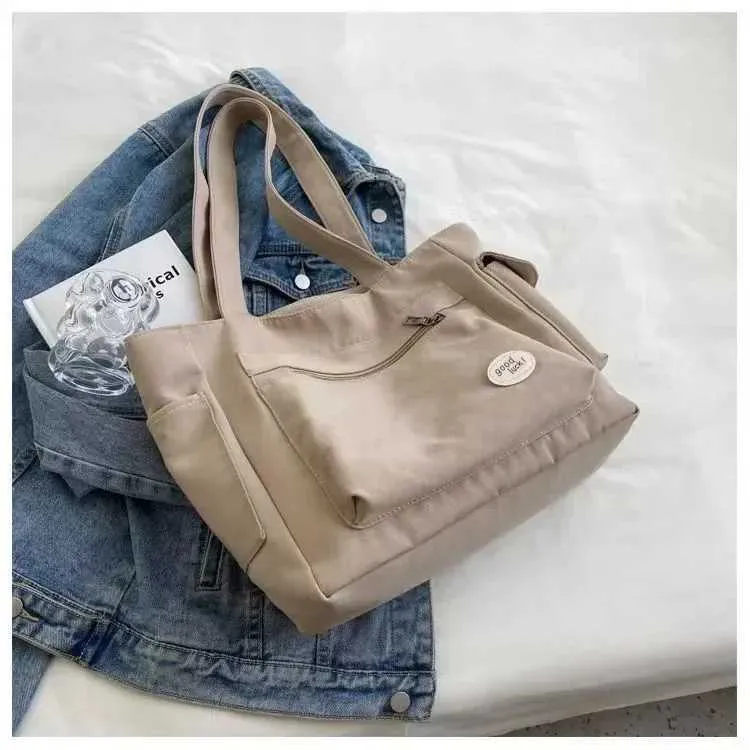 Wens Fi Shoe Grande Capacité Étudiant 2024 Nouveau Sac À Main En Toile Cmuter Sac Chaud Y241109_voghion.com