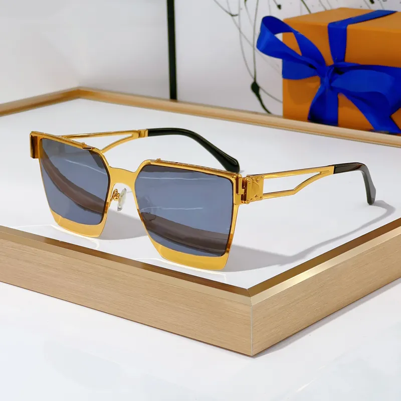 Square SIX Sunglasses Summer Classic Style For Men and Women Anti-Ultraviolet Z1961U Retro Plate Full Metal Frame_voghion.com