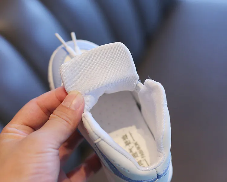 Chaussures de sport montantes pour enfants, baskets de basket-ball Littlesprouts pour garçons et filles, baskets d'école pour tout-petits, tailles 1 à 18_voghion.com