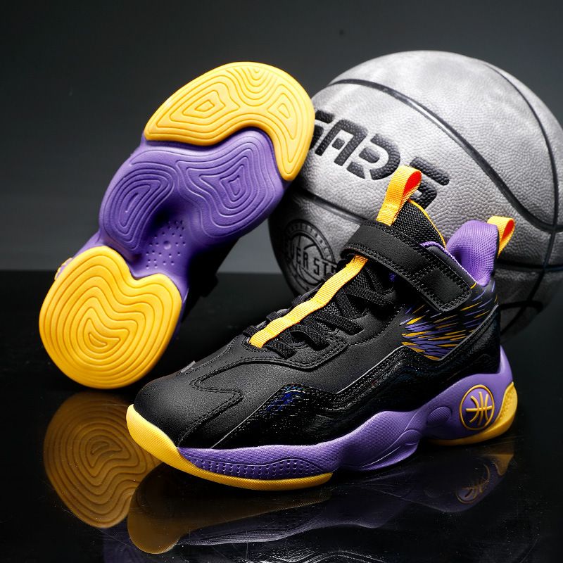 Boys' youth professional sneakers summer new children's sports basketball shoes_voghion.com
