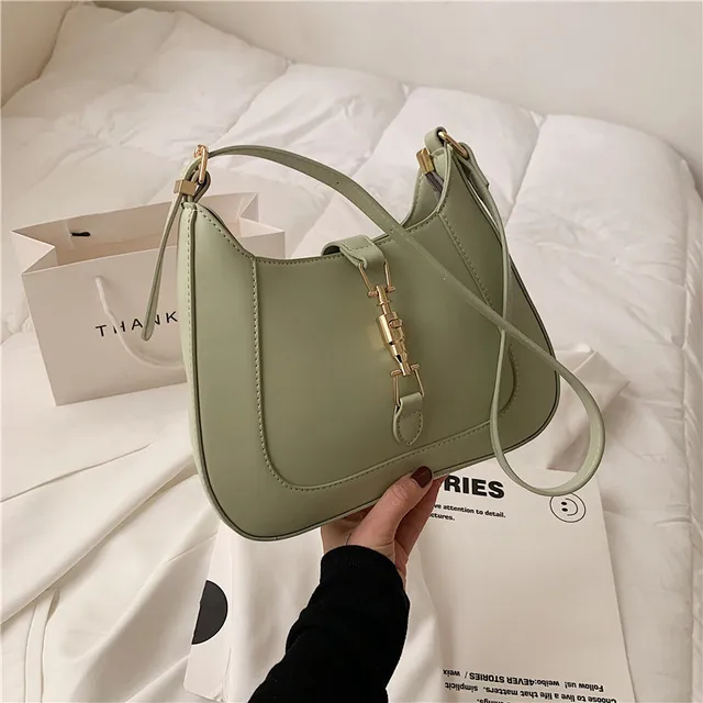 Women's Shoulder Bag Solid Colour Fashion Messenger Handbag_voghion.com